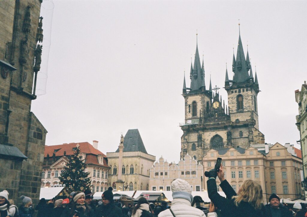 In questa foto è presente la cattedrale gotica di Praga.